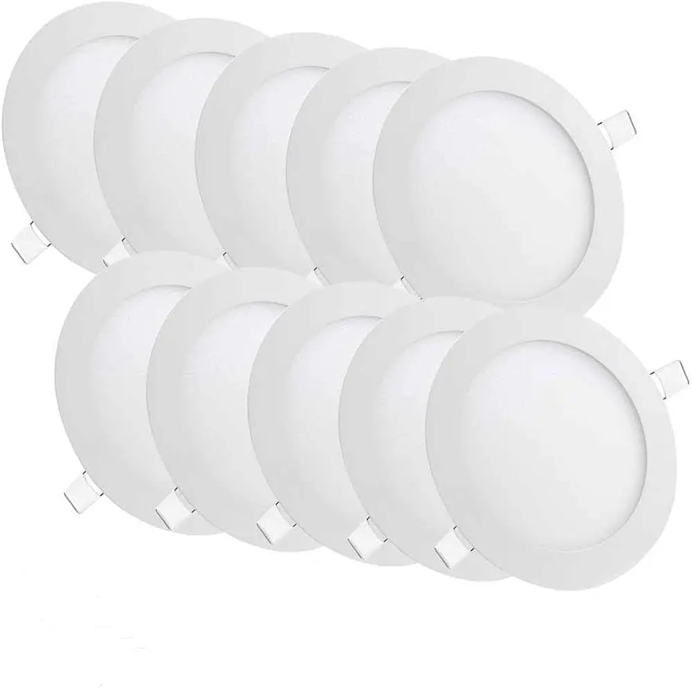 White Ceiling Round Light Case- 10pcs A105-VT28-W