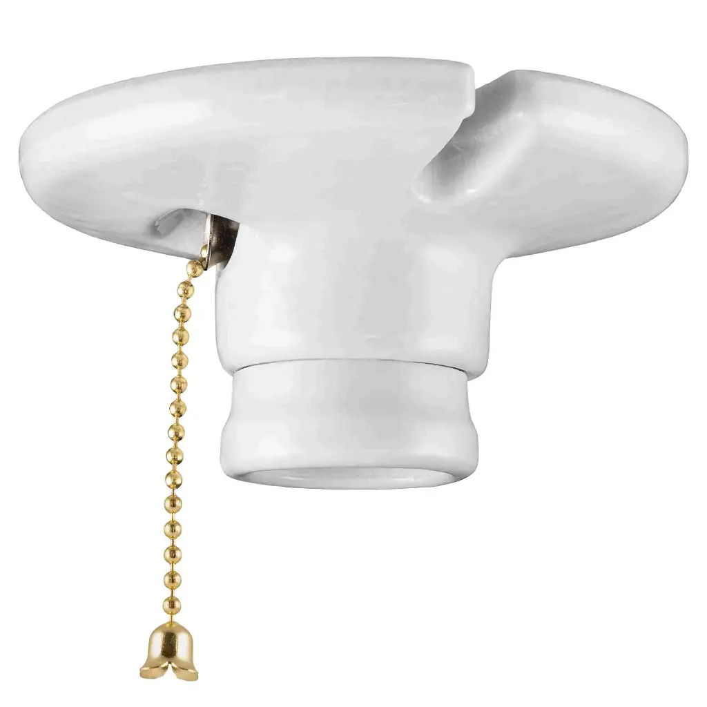 BULB SOCKET W-PULL CHAIN DQ-036-IV