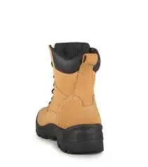 COW NUBUCK LEAHTER WORKING BOOTS TAN 8 - BRWB08TB