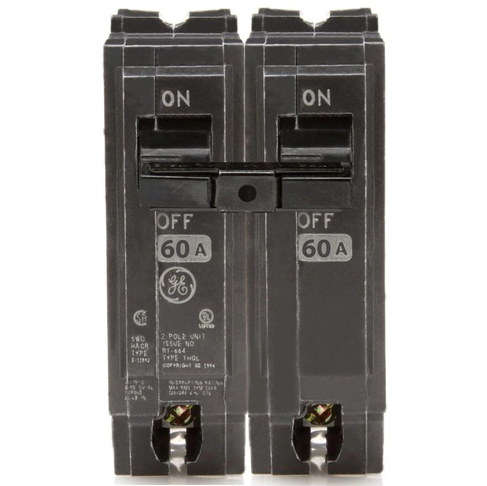 2 X 60 Amp 1" GE Breaker 