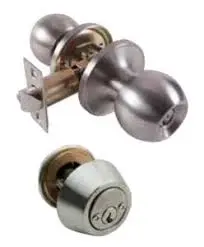 LEVER COMBO SET DOUBLE CYLINDER SSBL - BRSS72L