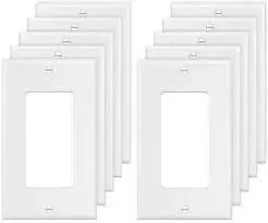 1-GANG WHITE DCORATIVE SWITCH/OUTLET COVER - AEWP23001