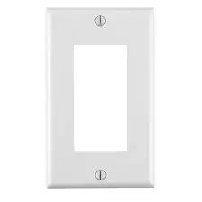 1-GANG WHITE DECORATIVE SWITCH COVER - 2151-W/LEV 80401-W/TP26-W
