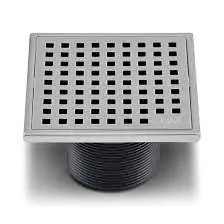 SATIN STAINLESS STEEL FLOOR DRAIN 4X4'' A367-SD-18S