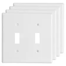 Double Outlet Switch Cover White VT-2387