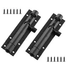 4'' Black Straight/ Slide Barrel Bolt ..CV-DB1103-4