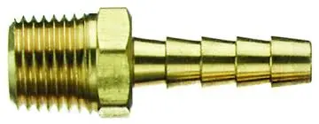 TRU FLATE AIR 3/8" HOSE FITTING BRASS MALE 3/8" X 3/8" - 21-147..