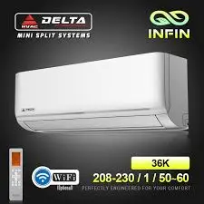 12000 BTU DELTA INFIN 21 SEER 12K 220V-6HZ/ COOL ONLY EVAPORATOR/CONDENSOR - 27WN012124..