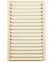 Single Storm Guard Louves White 30'' x 46 3/4''