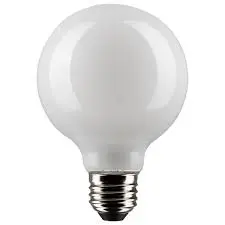 SATCO 4.5W LED G25 BULB DIMMABLE E26 120V 2700K WHITE - S21230