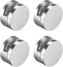 UXCELL MIRROR CLIPS-ZINC ALLOY GLASS CLIPS CLAMPS HOLDER ROUND SHAPE