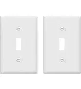 2-GANG COOPER WHITE SWITCH COVER - 2139WBOX/OP2-W TWP-2GTOG-W