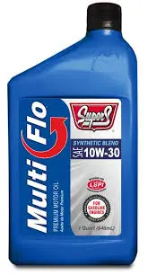 SUPER-S MULTI-FLO SYN BLEND OIL 10w30 QUART - SUS50