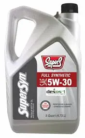 SUPER-S DEXOS MOTOR OIL FULL SYNTHETIC 5w30 5-QUART - SUS79905