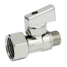 1/2" PF x 3/8" OD COMP CHROME PLATED STRAIGHT STOP VALVE - LF843690