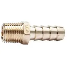 1/4" ID X 3/8" BRASS ADAPTER MIP HOSE BARB - 25046