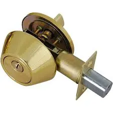 PREMIER LOCK GT SINGLE CYLINDER DEADBOLT BRASS US3 KW1 - DB01