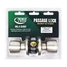 PREMIER LOCK GT TULIP PASSAGE LOCK SET STAINLESS US32D KW1 - PA06