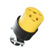 3S FEMALE PLUG YELLOW/METAL - BROWN USA -  BREL0034