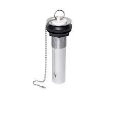 PVC TAILPIECE WITH SINK DRAIN STOPPER AND OVERFLOW PLUG 1-1/4" x 5