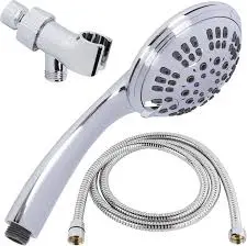 4" CP SHOWER HEAD 6 FUNCTION SS ARM/CAP - BMHSS7004