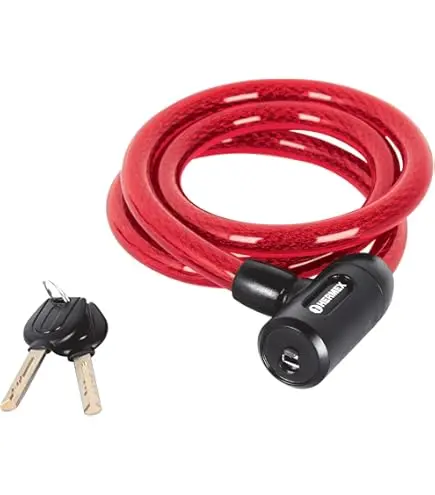 LOCK CABLE 1/2" 1M W/KEY HX-TR CB-12
