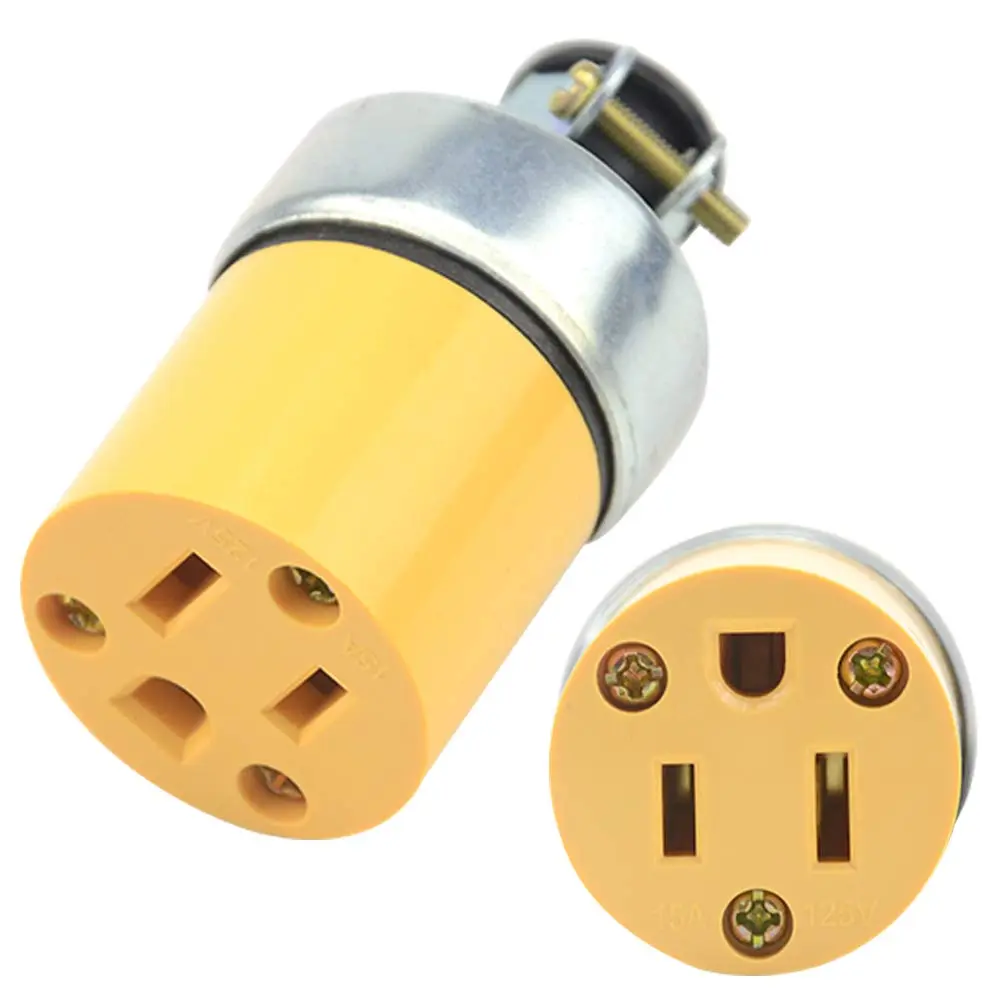 Grounded Armored Female Plug 125V DQ-U44-PCT