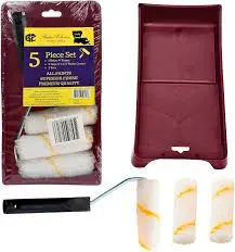 TRAY PAINTING 4" W/ROLLER 5PC KIT-PO