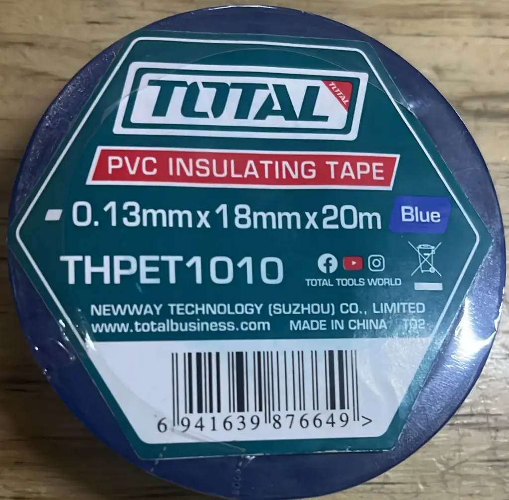 Electrical Tape TOTAL18mm x 20m Blue