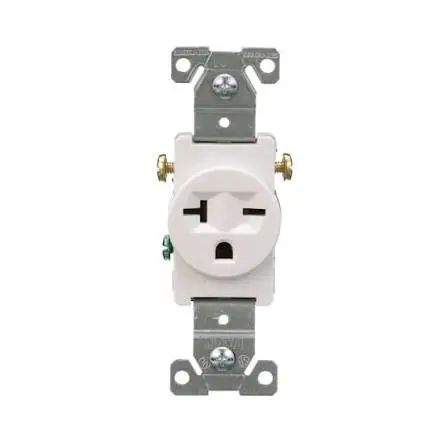 SINGLE ROUND OUTLET 250V WHITE - COSE