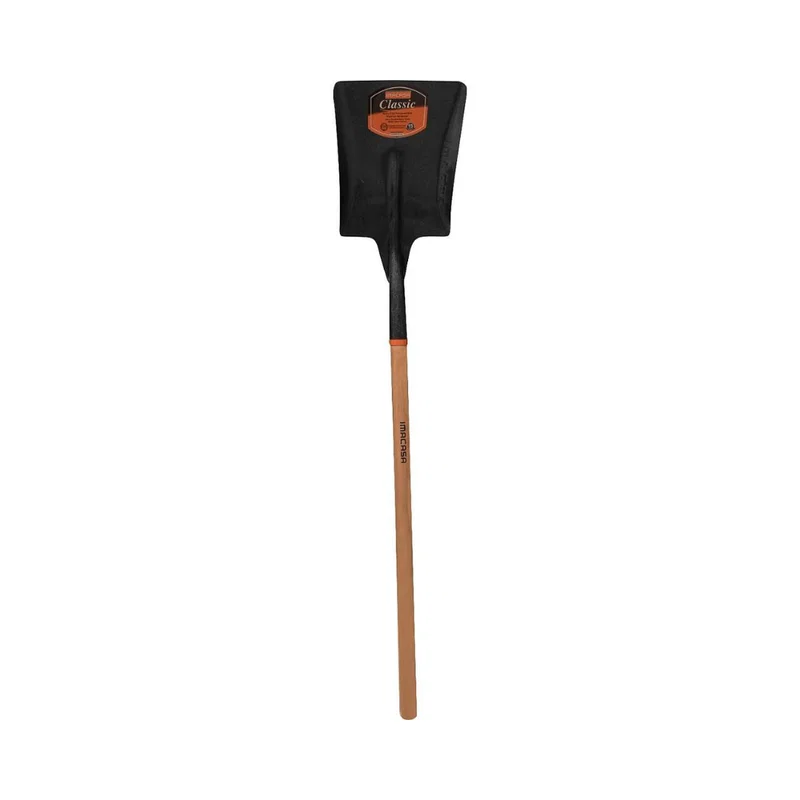 IMACASA Classic Shovel, Deep SQ PT, Long Handle