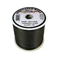 Primary Wire 12GA 12FT BLACK