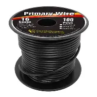 Primary Wire 16GA BLACK (Roll)
