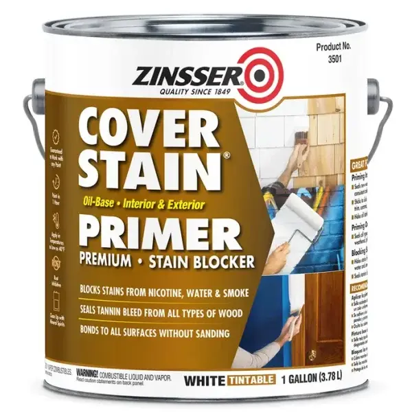 ZINSSER OIL BASE INT/EXT COVER STAIN PRIMER SEALER GAL - 35503404  	  