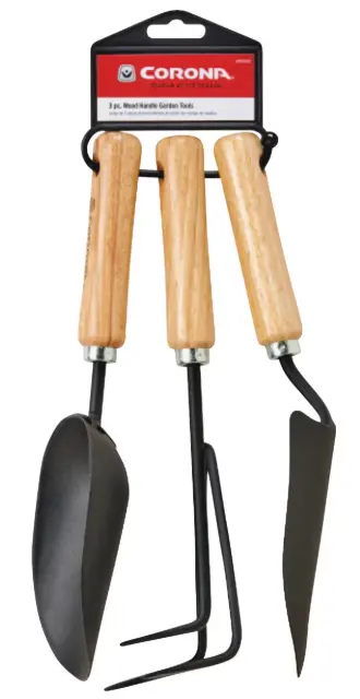 CORONA TOOL 3-PCS WOOD HANDLE GARDEN TOOL SET - SP10002