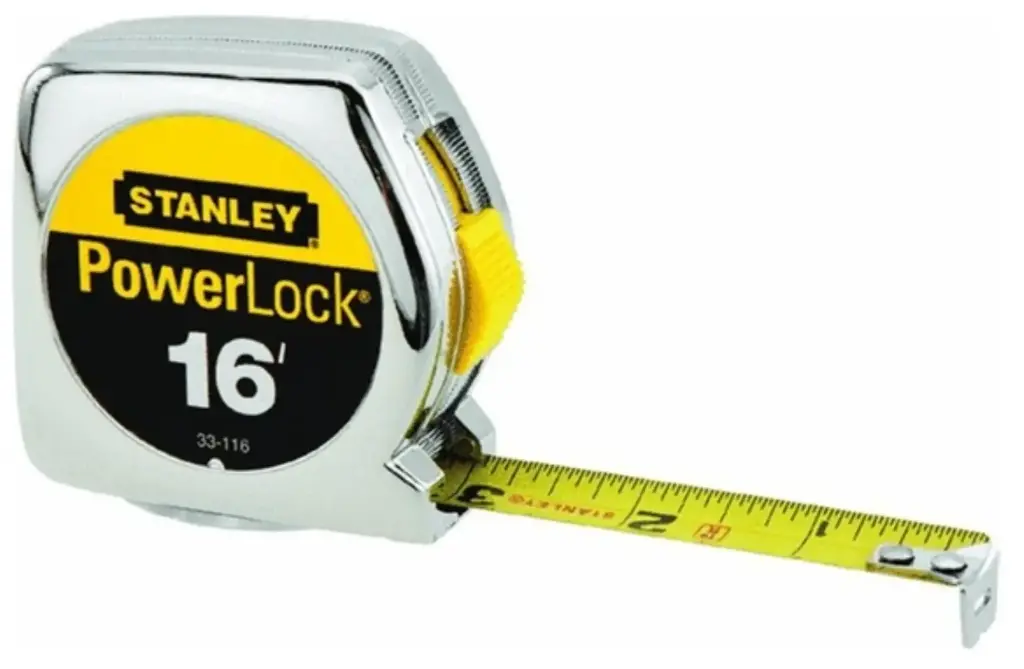 STANLEY TAPE MEASURE POWERLOCK CHROME 3/4" x 16' - 33-116
