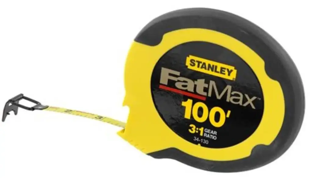 STANLEY TAPE MEASURE FATMAX GEAR 3/8" x 100' - 34-1300