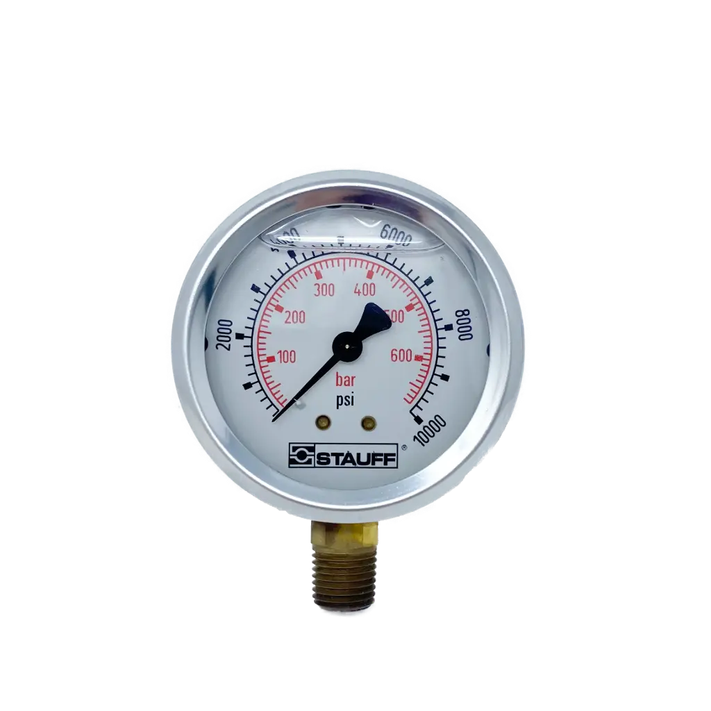 GAUGE PRESSURE 10000 PSI 1/4 NPT LM