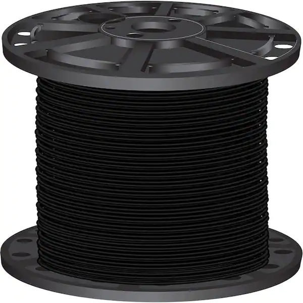 [8060] #10 BLACK THHN S/C Cable  - FT (500'/ROLL)