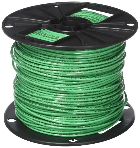 [8070] #12 GREEN THHN S/C CABLE - FT (500'/ROLL)