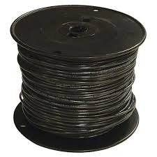 [1016] #16 Black Wire S/C Cable - ft (500'/Roll)