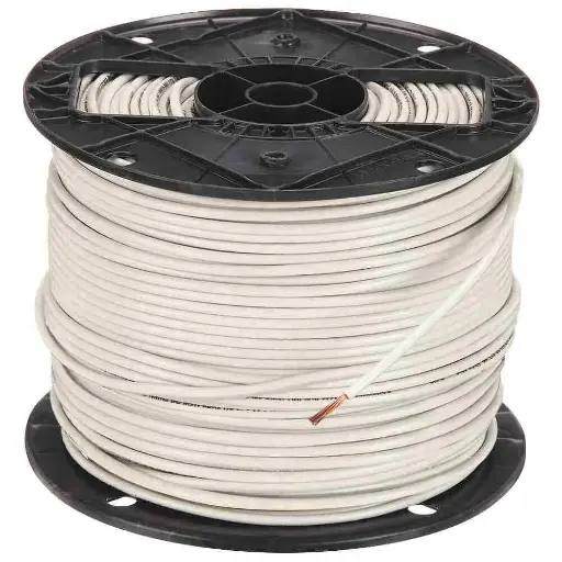 [1058240] #2 WHITE THNN S/C CABLE (500'/ROLL) - FT