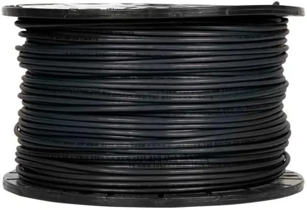 [8045] #8 Black THN S/C Cable - FT (500'/ROLL)