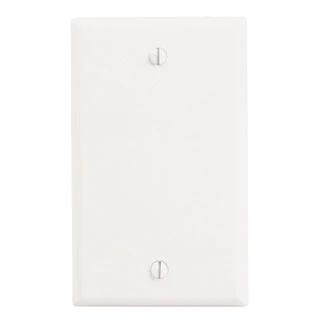 [078477772997] 1 Gang White Blank Cover - (2129-W) Lev 88014/OP13-W