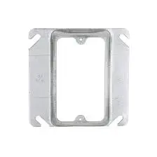 [035243006638] 1 HOLE GANG RAISED COVER 2-7/8 W X 4-5/8 H GRAY - RE-1