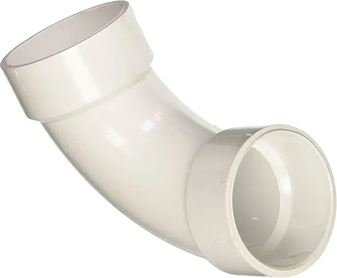 [068582] 1" 90 Degree PVC Long Sweep Elbow