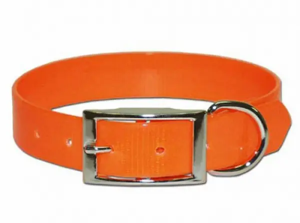 [024764762424] 1" LEATHER BROTHERS ORANGE SUNGLO REFLECTIVE COLLARS 23" - 110D-RFO...