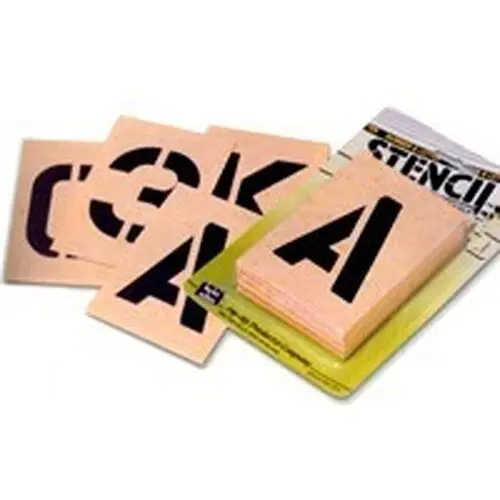 [029069106836] 1" LETTER & NUMBER STENCIL SET REUSABLE BOARD HY-KO - ST-1