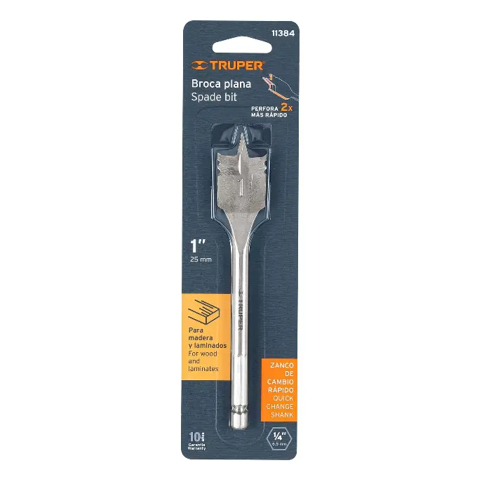 [7501206623527] 1" TRUPER SPADE BIT - WOOD