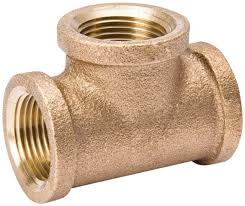 [032888160347] 1" X 1/2" LF BRASS TEE - 453-053NL
